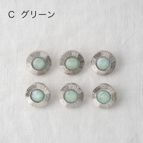 シルバーラインフレーム　ラメ入りキラキラボタン