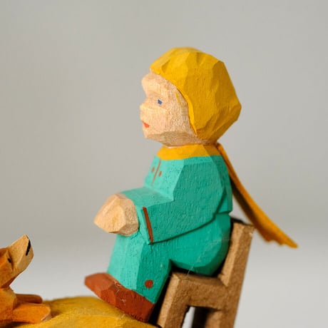 ドイツ工芸品　星の王子さまとキツネ