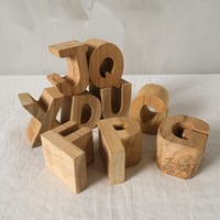 ウッドアルファベットブロック