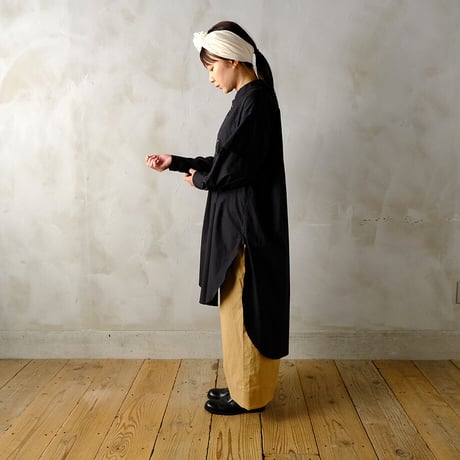 暗き光 Bosom shirt dress