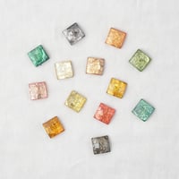 箔入りスクエアカボション