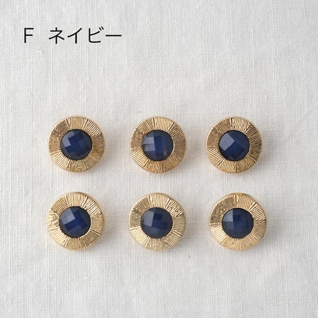 ゴールドラインフレーム　ラメ入りキラキラボタン