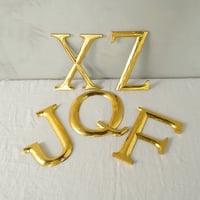 Gold Alphabet L