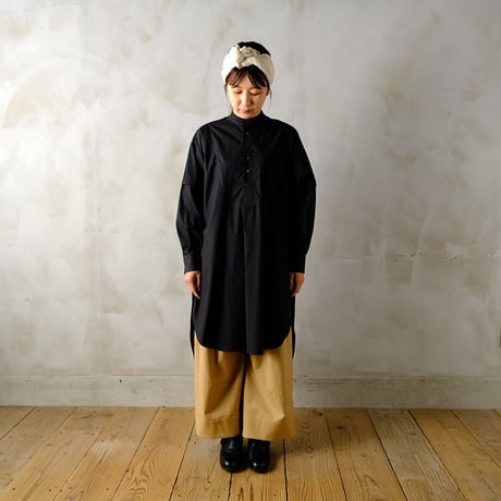 暗き光 Bosom shirt dress