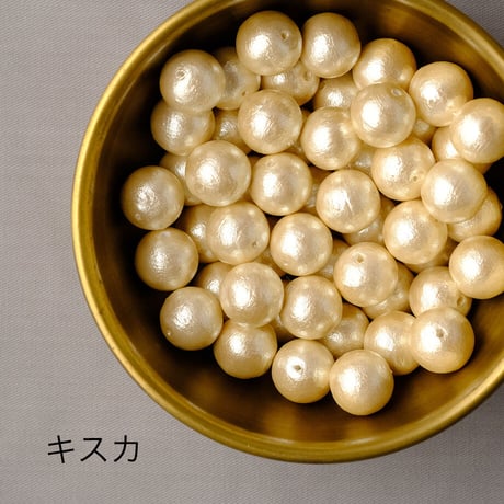 両穴コットンパール　＜12mm＞