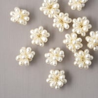 大ぶりパールチャーム　上下カン付き