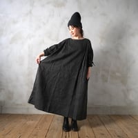 小夜更く string sleeve dress