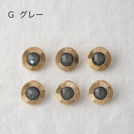 ゴールドラインフレーム　ラメ入りキラキラボタン