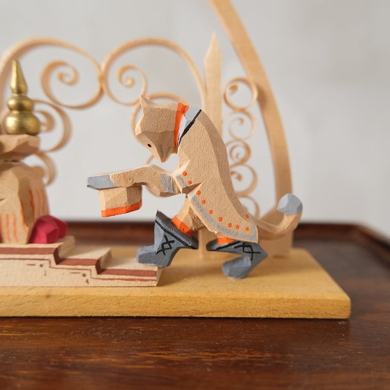 オーナメント　長靴をはいた猫　ヴィンテージ　　北欧　アンティーク オーナメント 長靴をはいた猫 ヴィンテージ ウクライナ 北欧