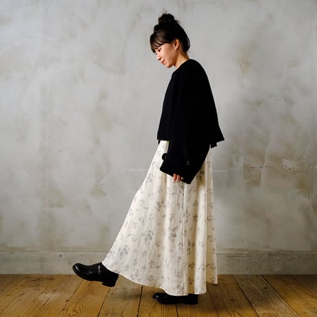 冬夜の思ひ no collar wide jacket