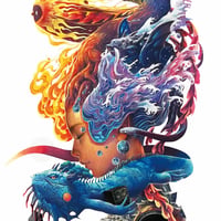 横浜レゲエ祭 Poster【KensukeTakahashi（高橋憲助）】（256mm x594mm）※送料着払※