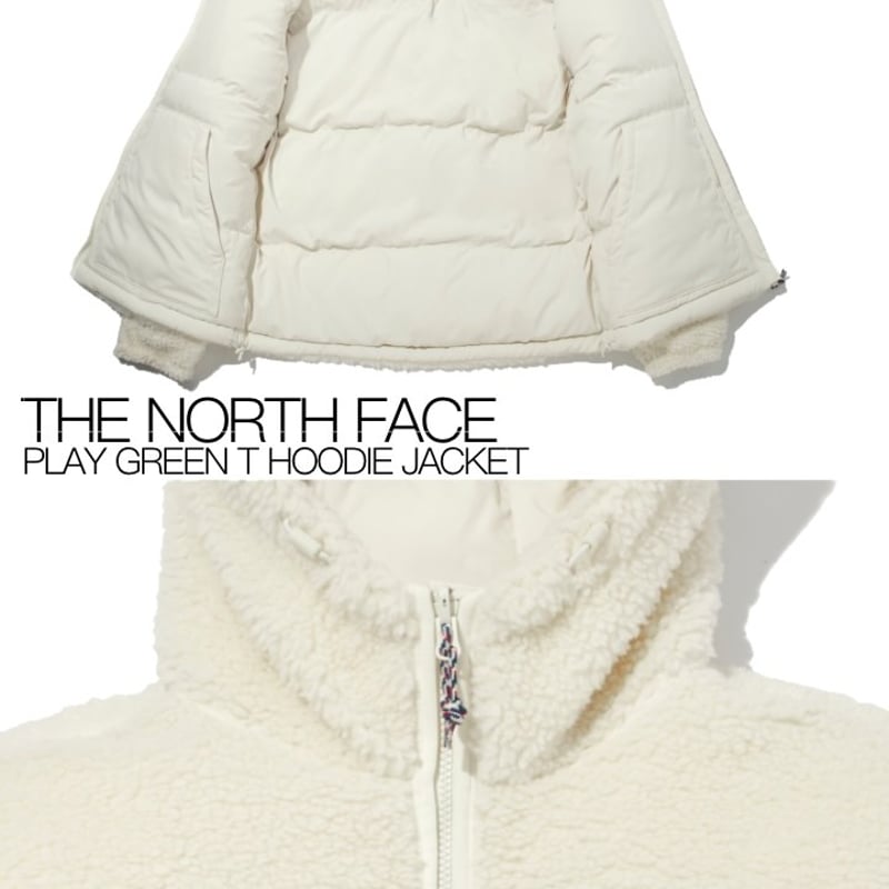 the north face play green t hoodie