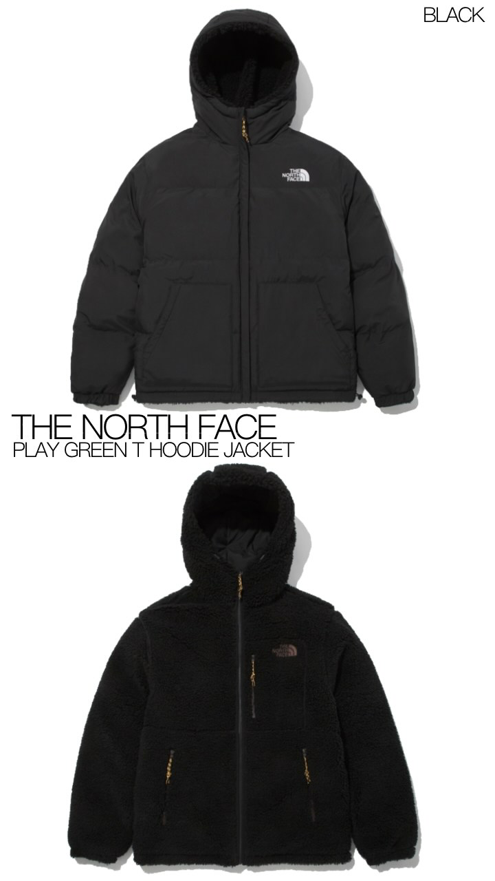 the north face play green t hoodie jacket