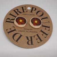 Poufferderire ホットケーキ　ピアス