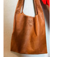 ハンドメイド　エゾ鹿革　バッグ　雑誌掲載商品