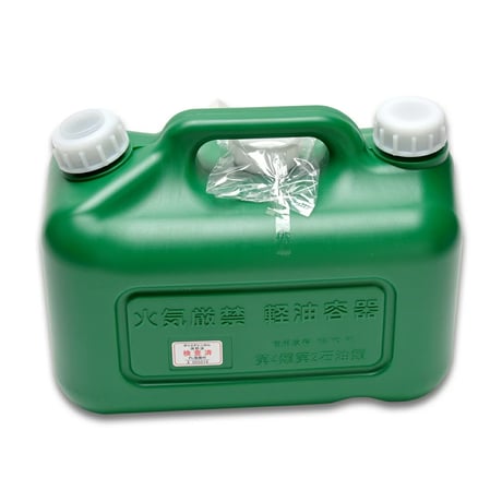 軽油タンク（緑）１０Ｌ【６個セット】軽油缶ノズル付き　消防法適合品