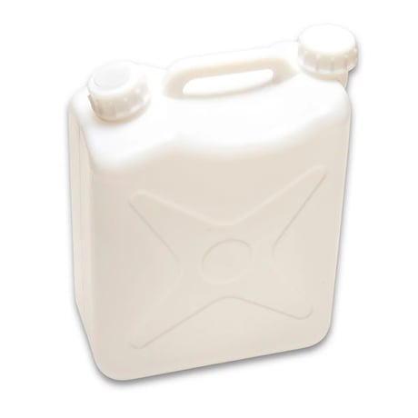 ポリタンク（白）１０Ｌ【１０個セット】ポリ缶ノズル付き