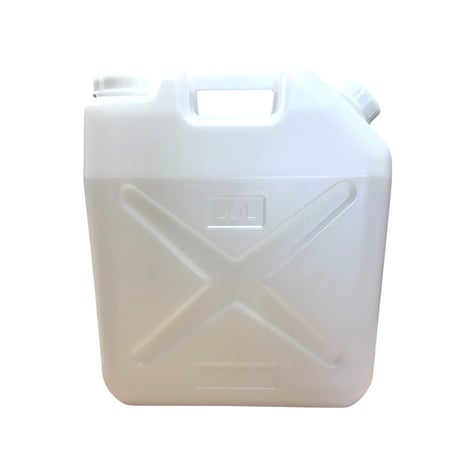 ポリタンク（白）２０Ｌ【１０個セット】ポリ缶ノズル無し