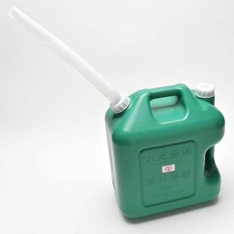 軽油タンク（緑）２０Ｌ【６個セット】軽油缶ノズル付き　消防法適合品