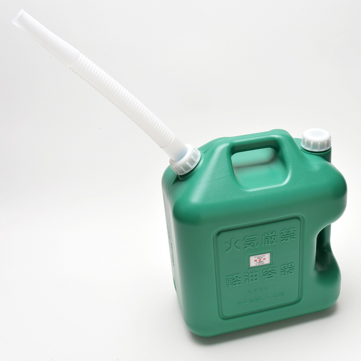 早い者勝ち！！軽油260L ポリタンク付属！！ 軽油タンク（緑）20L【6個セット】軽油缶ノズル付き 消防法適合品