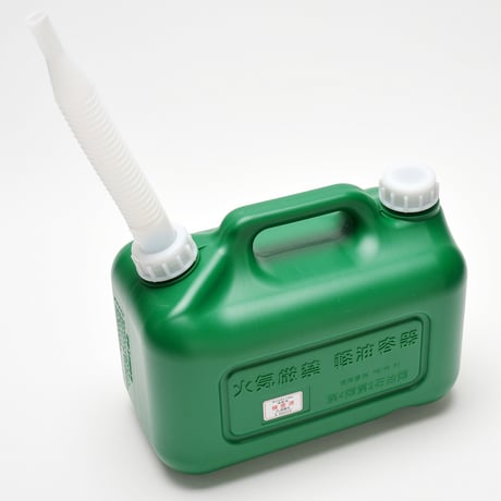 軽油タンク（緑）１０Ｌ【６個セット】軽油缶ノズル付き　消防法適合品