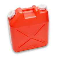 ポリタンク（赤）２０Ｌ【５個セット】ポリ缶ノズル無し