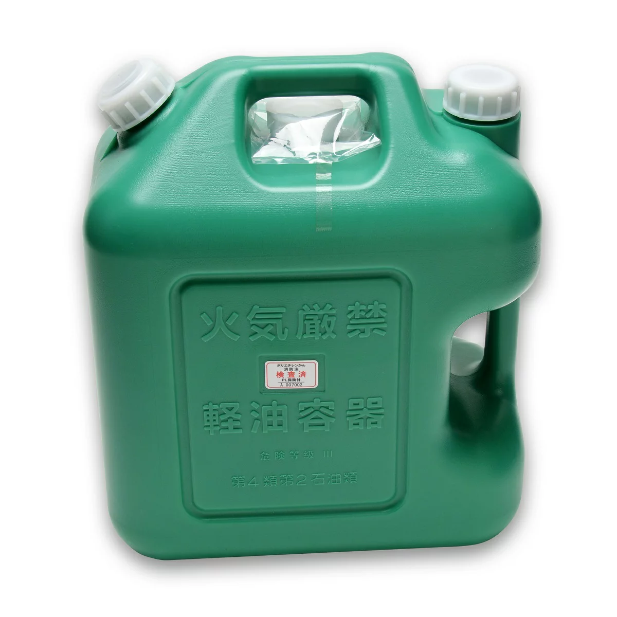 軽油タンク（緑）２０Ｌ【６個セット】軽油缶ノズル付き　消防法適合品