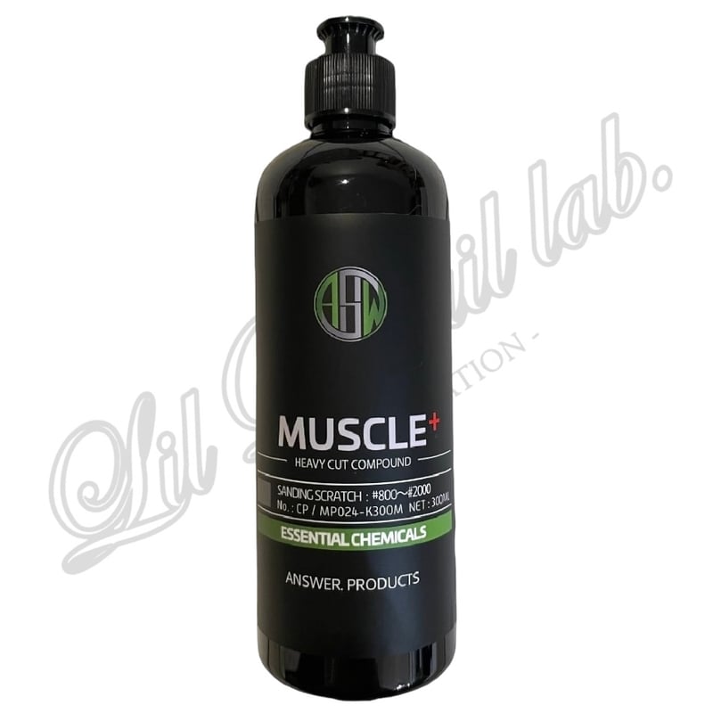 直感力を研ぎ澄ませるパワー ANSWER【 MUSCLE＋ 】初期研磨用コンパウンド 300ml | Lil Detail