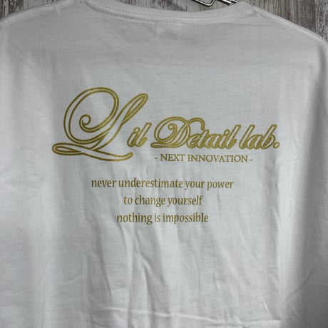 Lil Detail Lab.オリジナル　【ホワイト】5.6オンス ビッグシルエットTシャツ