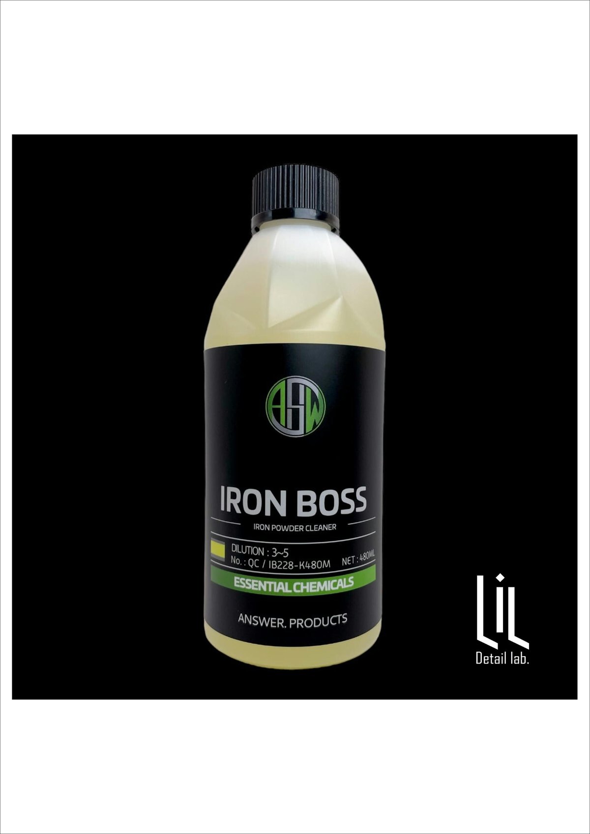 ANSWER【⠀IRON BOSS / 480ml⠀】鉄粉除去剤 ピッチ タール