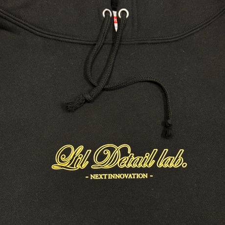 Lil Detail lab. 【 裏起毛オリジナルパーカー ブラック 】