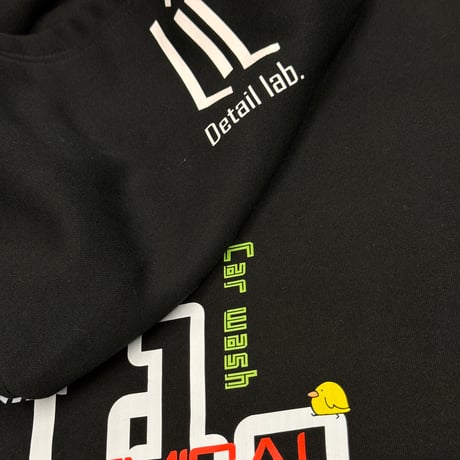 Lil Detail lab. 【 裏起毛オリジナルパーカー ブラック 】