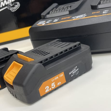 シャインメイト　EB350-3/12 コードレス ミニダブルアクションポリッシャー バッテリー×2、充電器付き