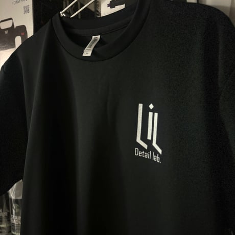 Lil Detail Lab. 【ブラック×シルバー】ドライメッシュTシャツ