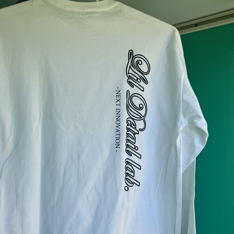 Lil Detail Lab.オリジナル【 ホワイト 】5.6オンス ビッグシルエット　ロングスリーブTシャツ