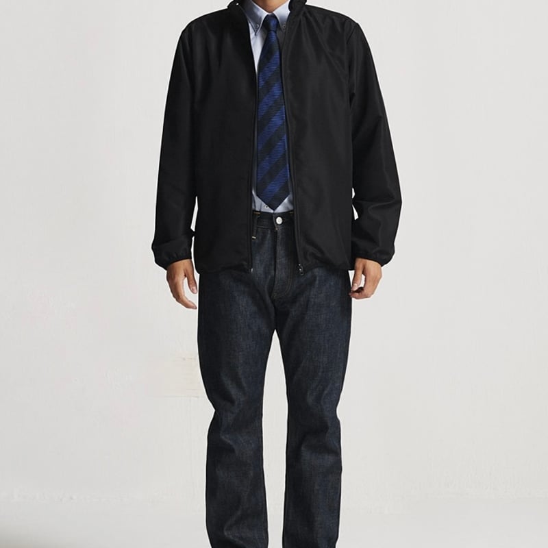 ナイロンジャケット 】 XLサイズ ブラックジャケット×ブラックプリント