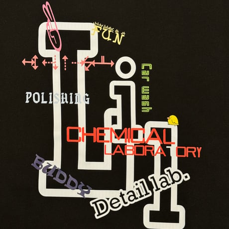 Lil Detail lab. 【 裏起毛オリジナルパーカー ブラック 】