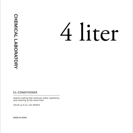 CHEMICAL LABORATORY【 CL CONDITIONER  】大容量　4liter