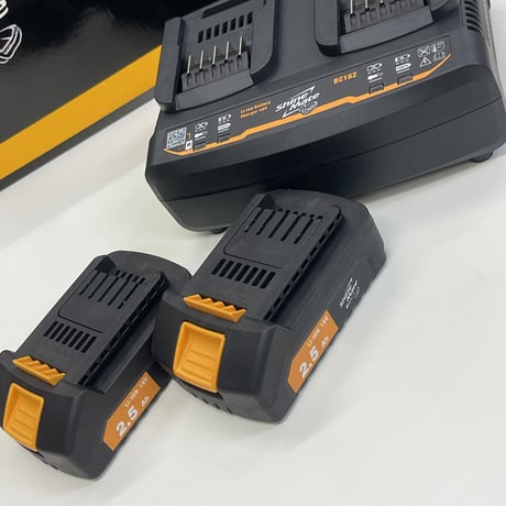 シャインメイト　EB350-3/12 コードレス ミニダブルアクションポリッシャー バッテリー×2、充電器付き