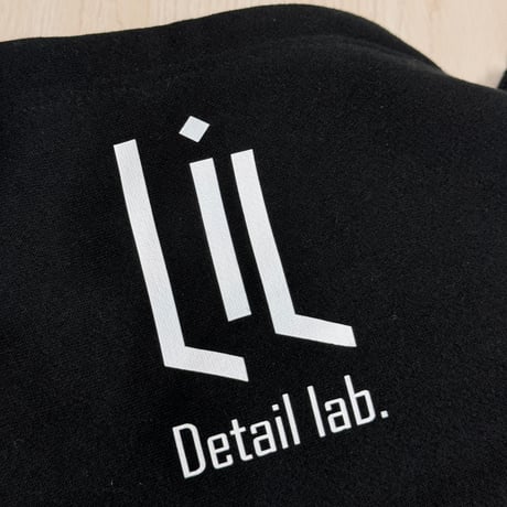 Lil Detail lab. 【 裏起毛オリジナルパーカー ブラック 】