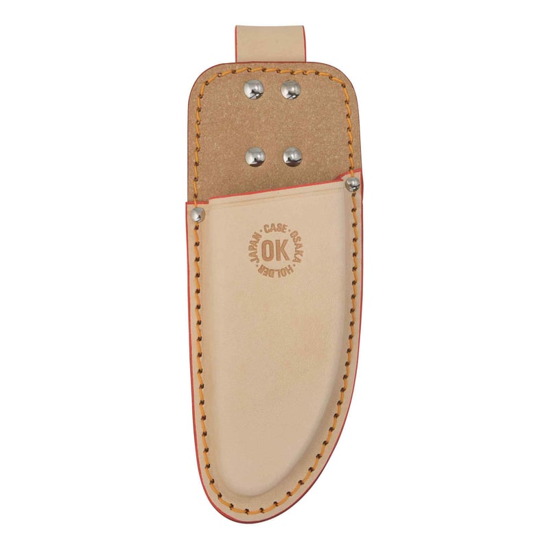 イチゾー工務店☆オーダー不可② OK 剪定鋏サック 200mmB型 牛ヌメ革 S6622 | 高翔パワーツール