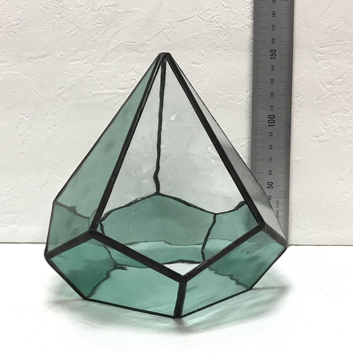 ダイヤ型テラリウム（M シーグリーン） | GlassWorks あまね's STORE