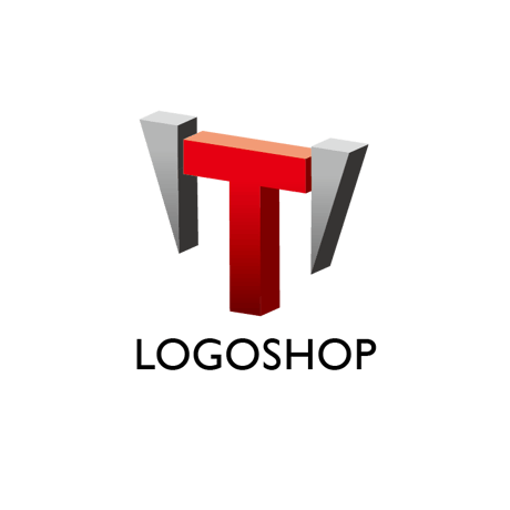 立体タイプT3｜アルファベット・T・立体・IT・インターネット・ネットサービス・テクノロジー・AI・情報・産業・設備・工業・コンサルタント・士業
