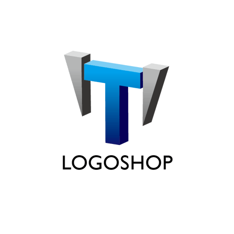 立体タイプT3｜アルファベット・T・立体・IT・インターネット・ネットサービス・テクノロジー・AI・情報・産業・設備・工業・コンサルタント・士業