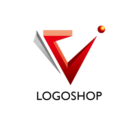立体タイプV｜アルファベット・V・立体・IT・インターネット・ネットサービス・テクノロジー・AI・情報・産業・設備・工業・コンサルタント・士業
