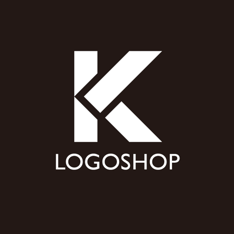 シンプルに組み合わせたk｜アルファベット・K・シンプル・スマート・かっこいい・IT・インターネット・ネットサービス・テクノロジー・AI・情報・産業・設備・工業・コンサルタント・士業