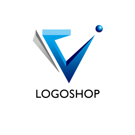 立体タイプV｜アルファベット・V・立体・IT・インターネット・ネットサービス・テクノロジー・AI・情報・産業・設備・工業・コンサルタント・士業