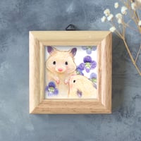 複製豆絵《どんよりおもち＆お話おもち》｜キンクマハムスターのおもち