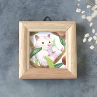 複製豆絵［自由な旅人ハムスター］ロングヘアーハムスター｜《すごしたい時間》