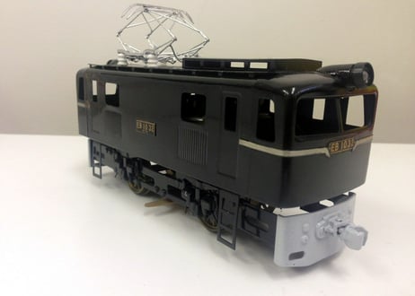 Katsumi EB10 electric locomotive (BK) - Tin rare model made in Japan